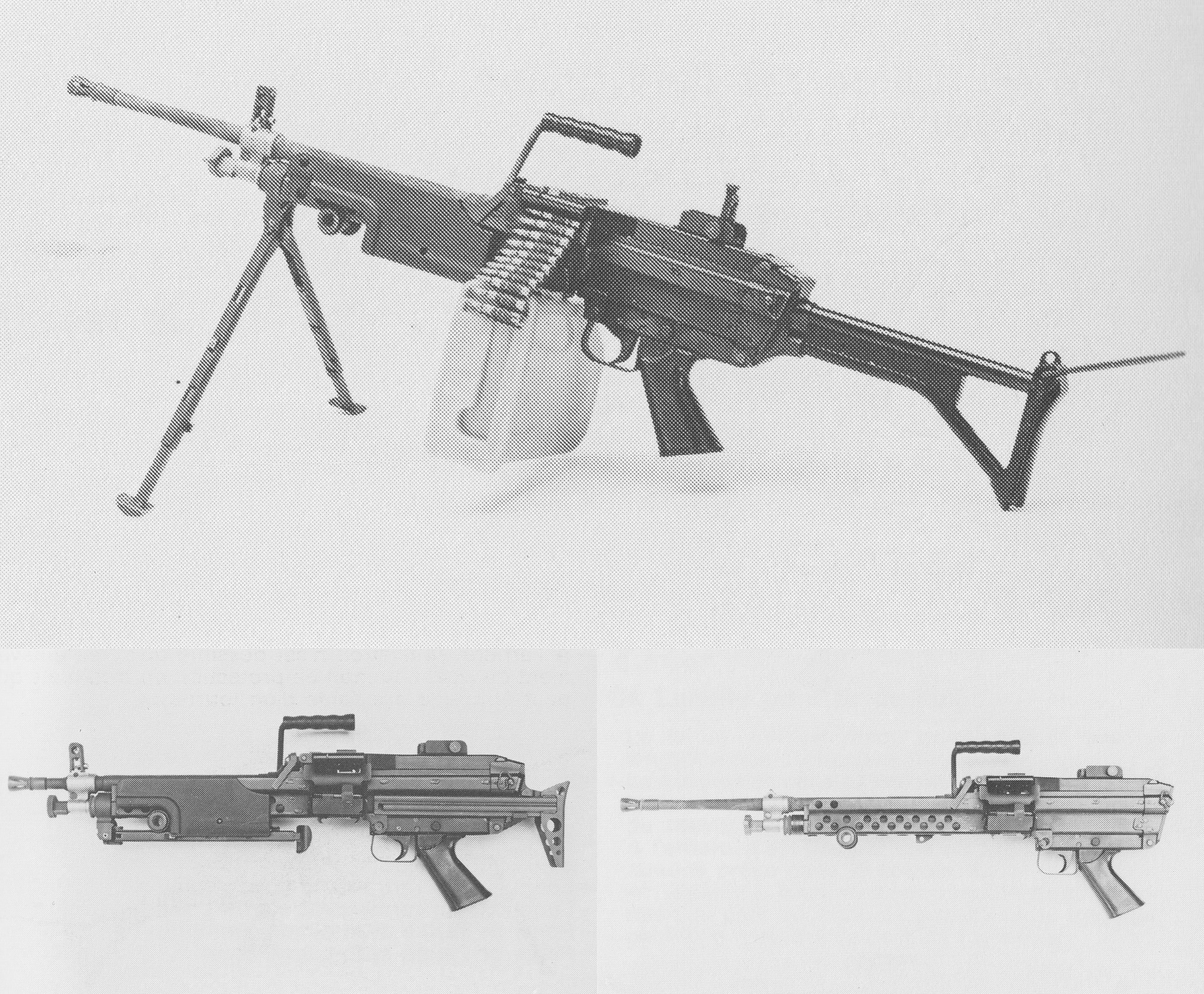 The three models clockwise:
Standard, Tank, and Para